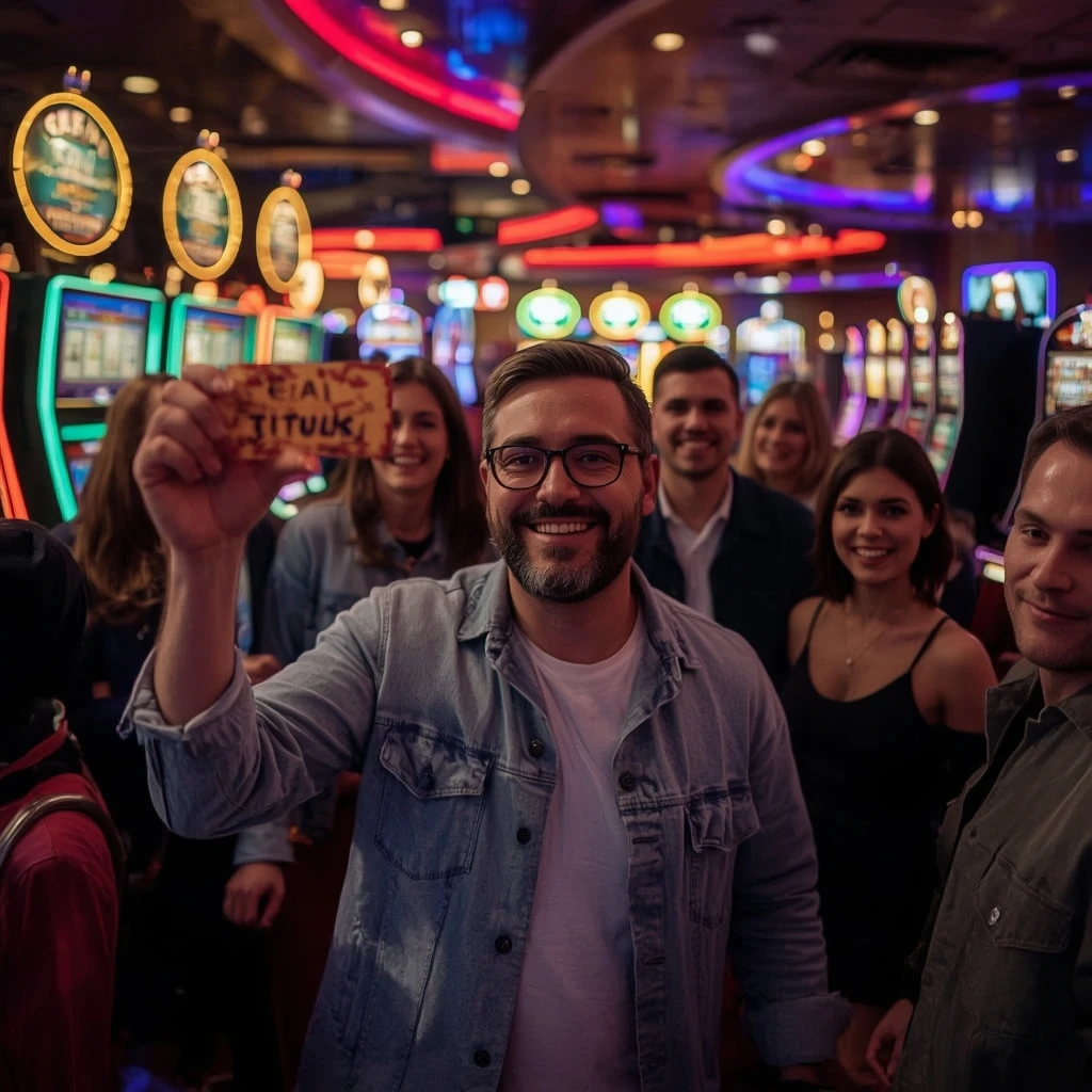une personne tenant un bonus BETCLIC CASINO